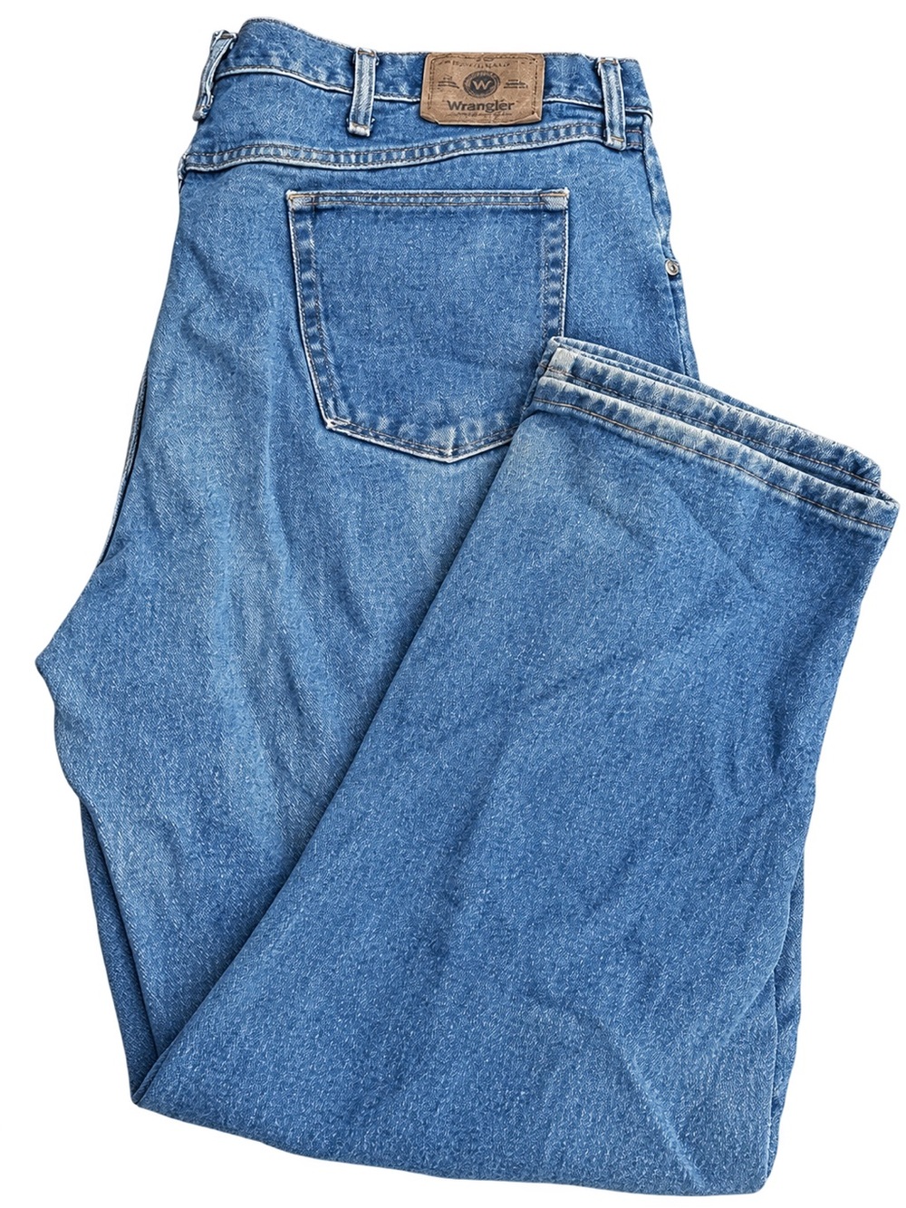 Wrangler Relaxed Fit Light Blue Denim Jeans